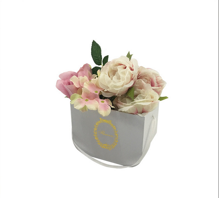 现货鲜花礼盒通用 花盒小花桶手提香皂花盒 厂家直销细节图