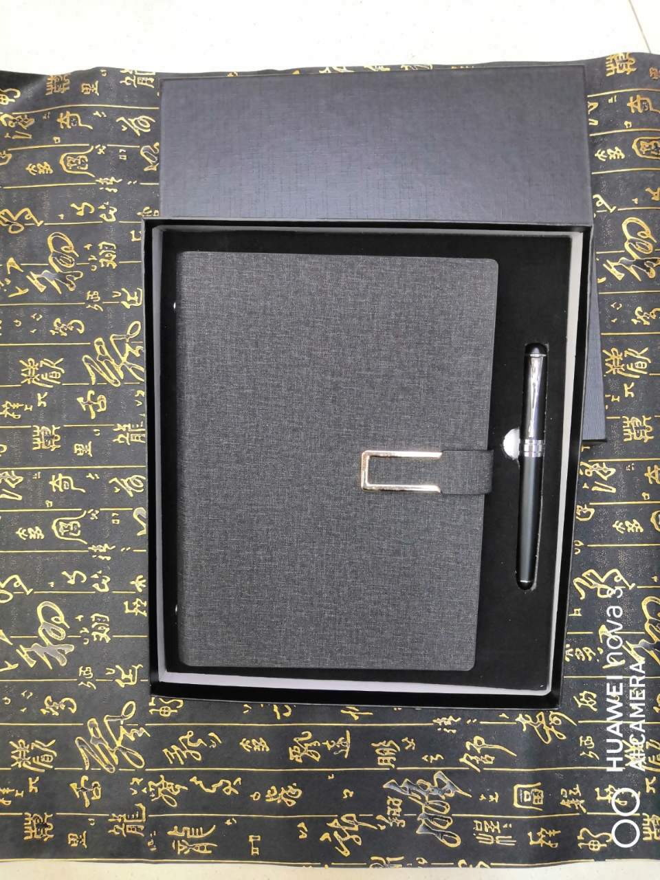 高档活页本笔记本+金属签字笔