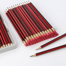 儿童素描美术铅笔 学生幼儿园铅笔套装 原木橡皮头铅笔文具用品