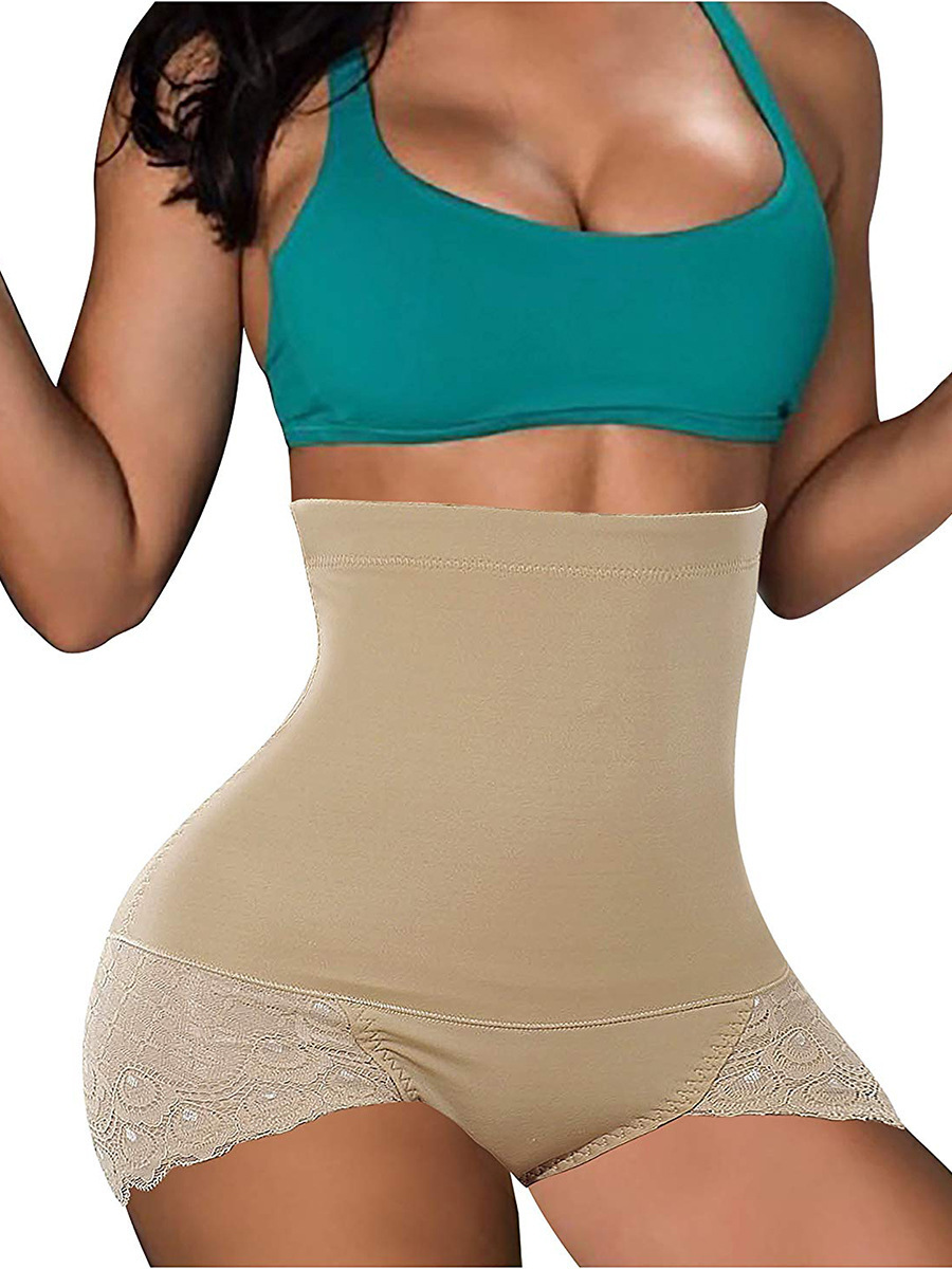 Postpartum abdominal shaping and thigh shaping mesh hip-lifting pants, women's hip-lifting underwear, large-sized high-waisted breathable belt-tightening pants Specification image