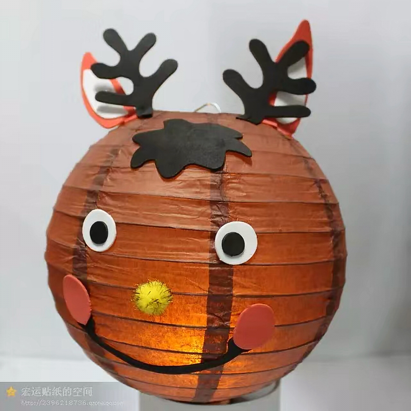 圣诞灯笼 儿童DIY手提灯笼 厂家直销 、、细节图