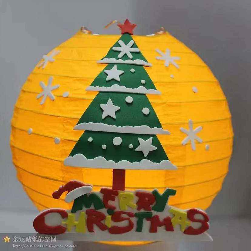 圣诞灯笼 儿童DIY手提灯笼 厂家直销 、、白底实物图