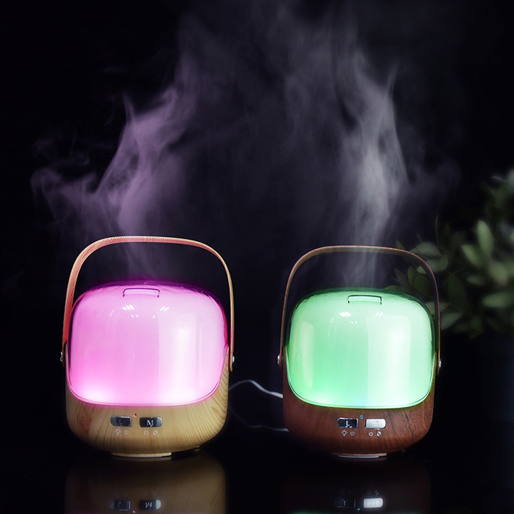 Simple pudding aromatherapy humidifier creative desktop purifier colorful night light aromatherapy machine factory direct sales details Picture