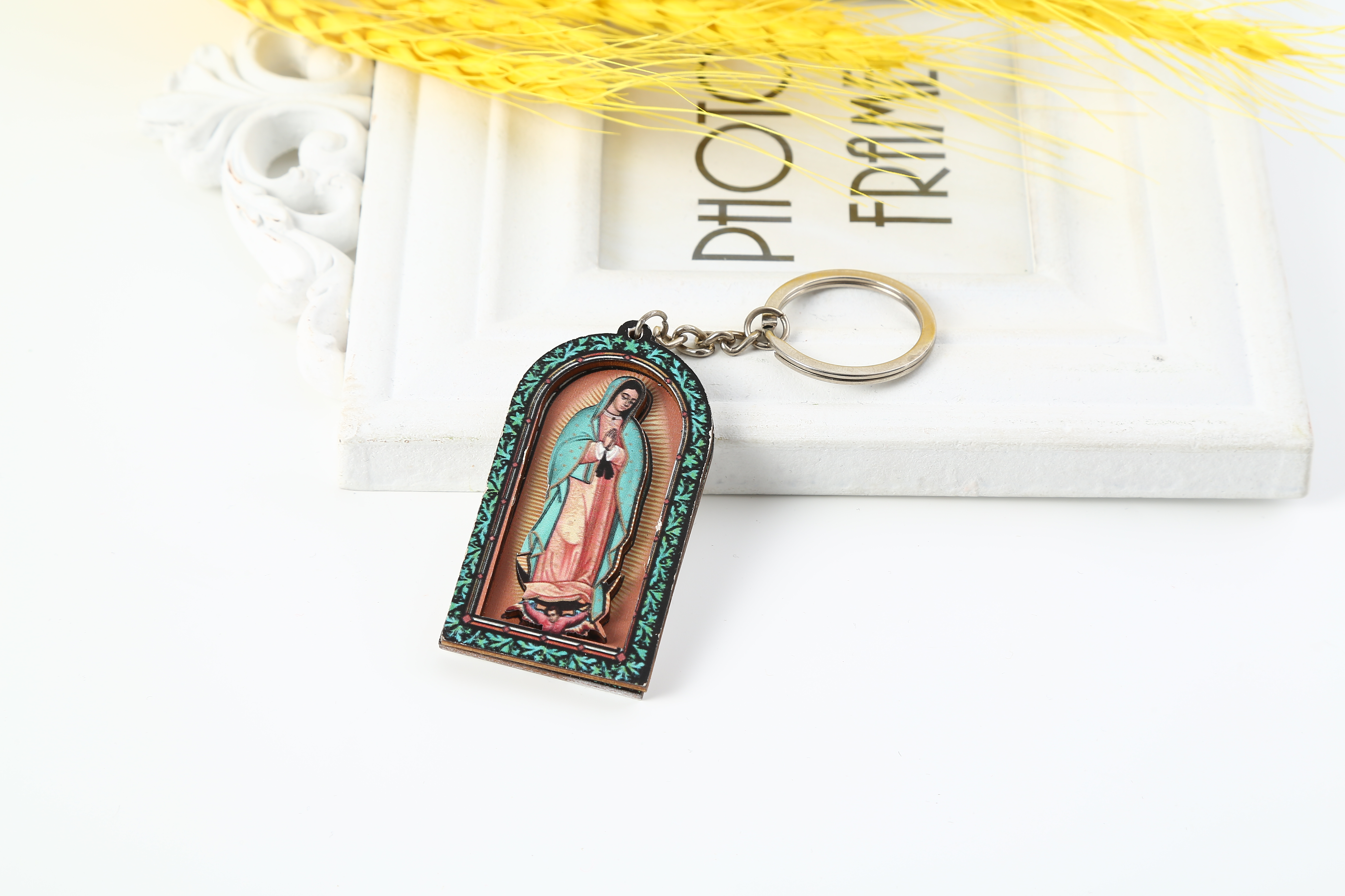 3D木头钥匙扣（宗教，风景）细节图