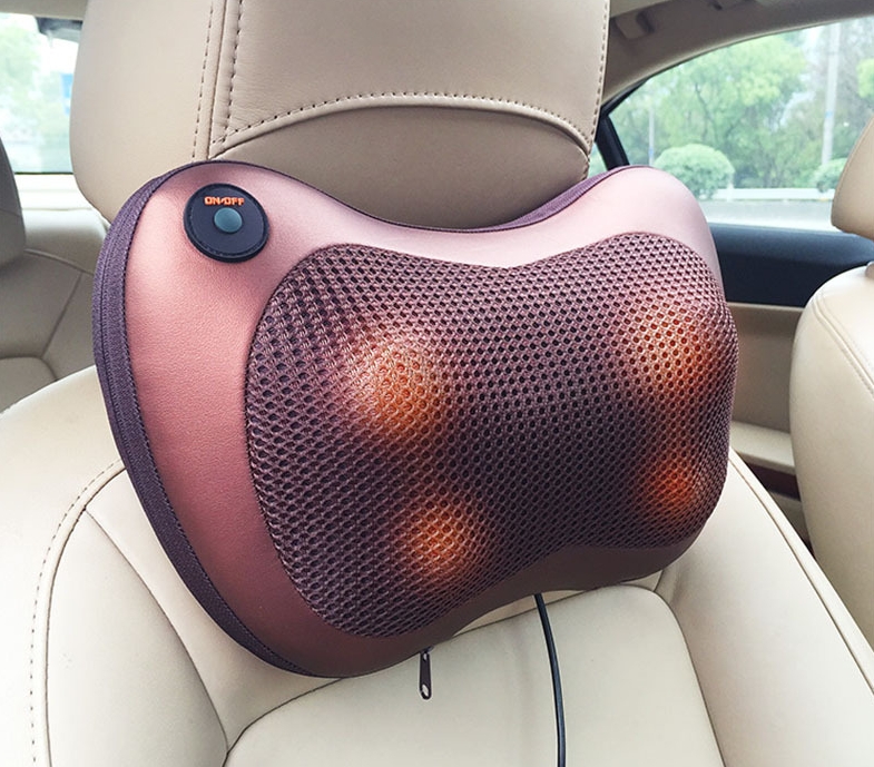 massage pillow - Car home Cervical Massage Pillow Application Scenario