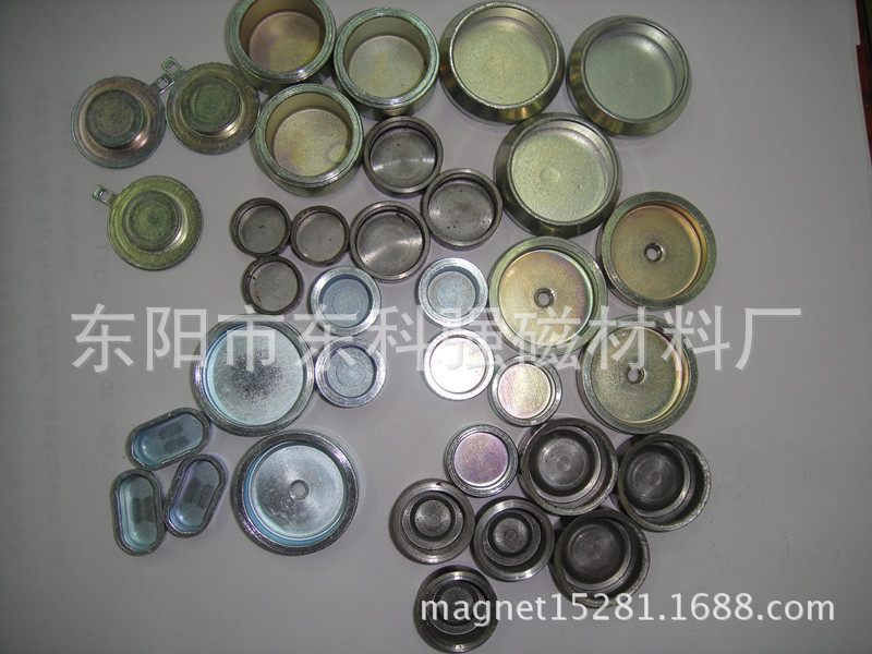 包装盒单面铁套 箱包磁铁 皮包强力磁 磁铁配套铁片产品图