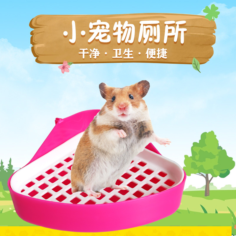 兔子龙猫 豚鼠 厕所小号三角厕所多色可选 宠物兔用品 厂家直营仅供外贸销售产品图