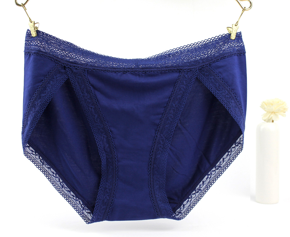 Dream red pink lady Modal underwear high slit bottom file cotton underwear lace edge factory direct magic box mystery magic box mystery