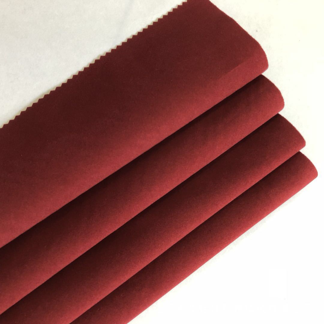 厂家现货批发尼龙底双面绒 针织底双面植绒 棉布底双面绒产品图