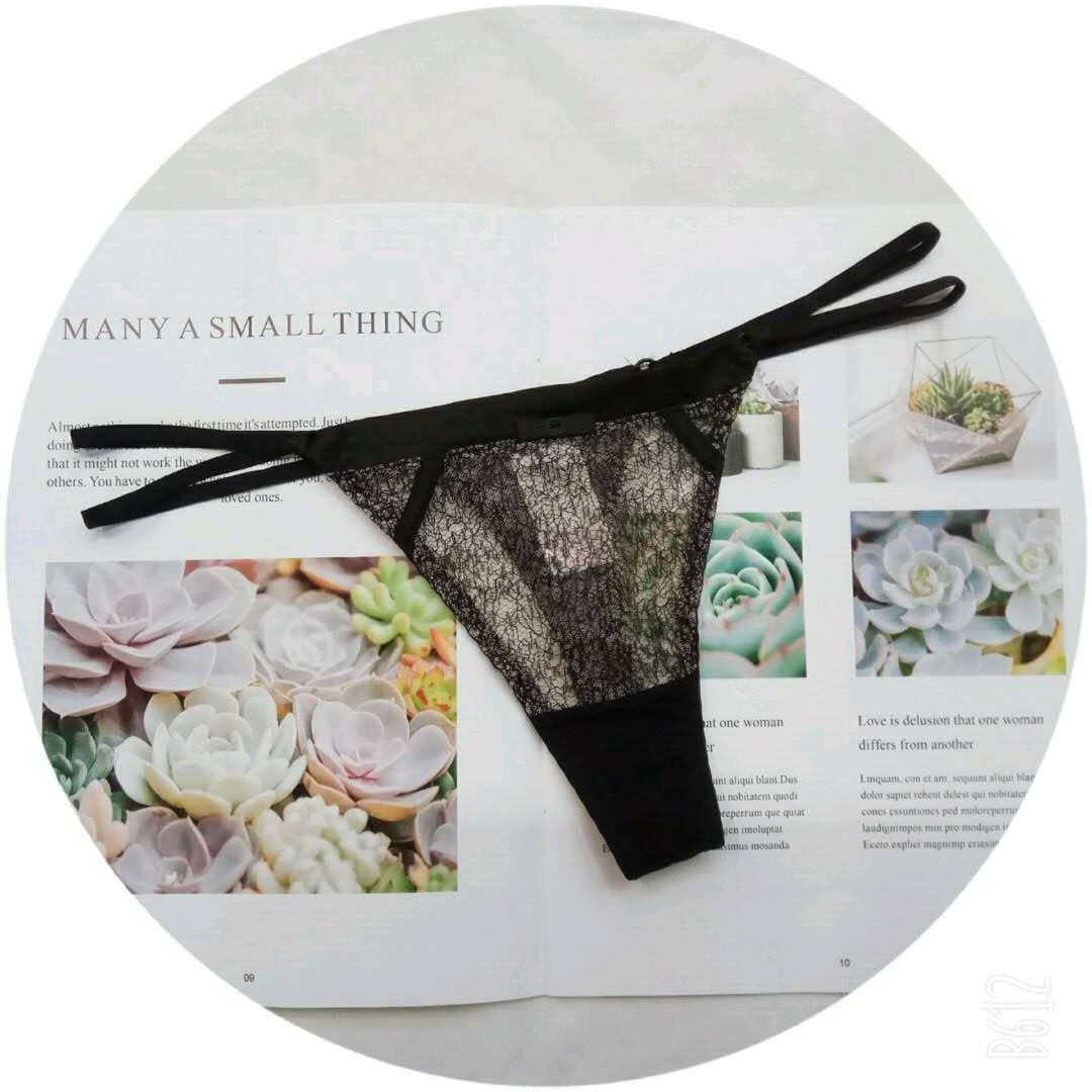 magicpink sexy lace thong Dream Pink comfortable low-rise bottom cotton thong.