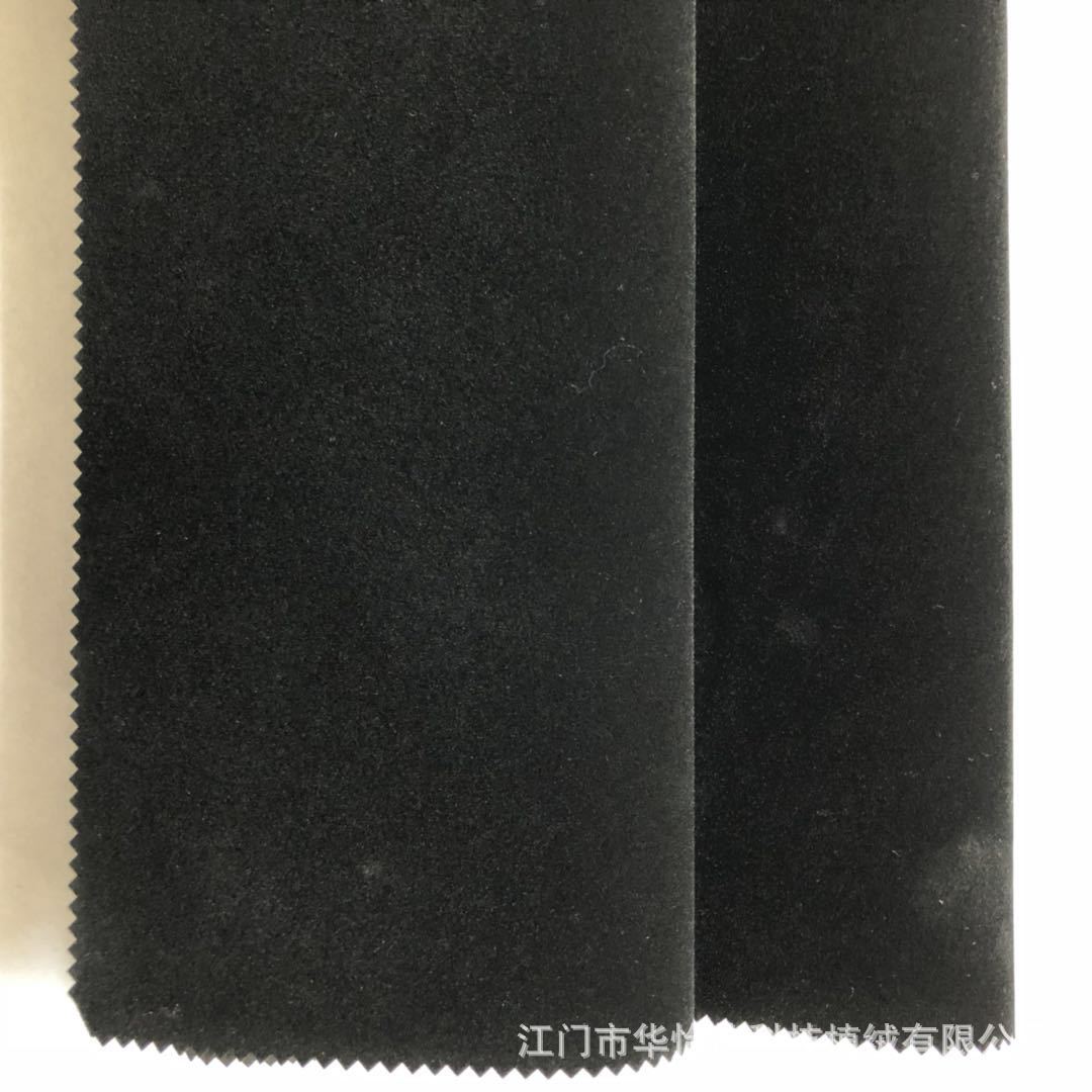 Fábrica en stock al por mayor negro spunlace fondo flocado paño caja de joyería paño flocking paño para esponja adhesivo
