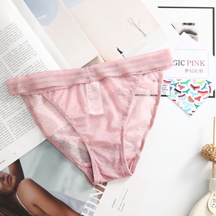 MAGIC PINK fashion sexy hip lift lace panties mesh sexy seductive panties