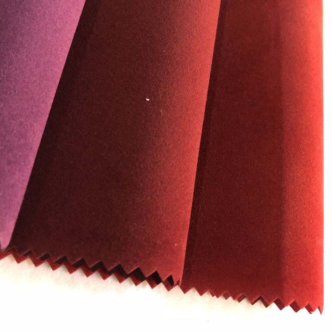 Suministro de primavera subhilado flocado de lana gran fondo rojo linterna de peluche corta outsourcing flocado de lana de lana para festividades Specification image