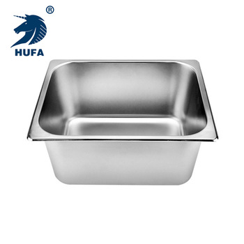 1/2 20cm deep food grade stainless steel locker buffet plate