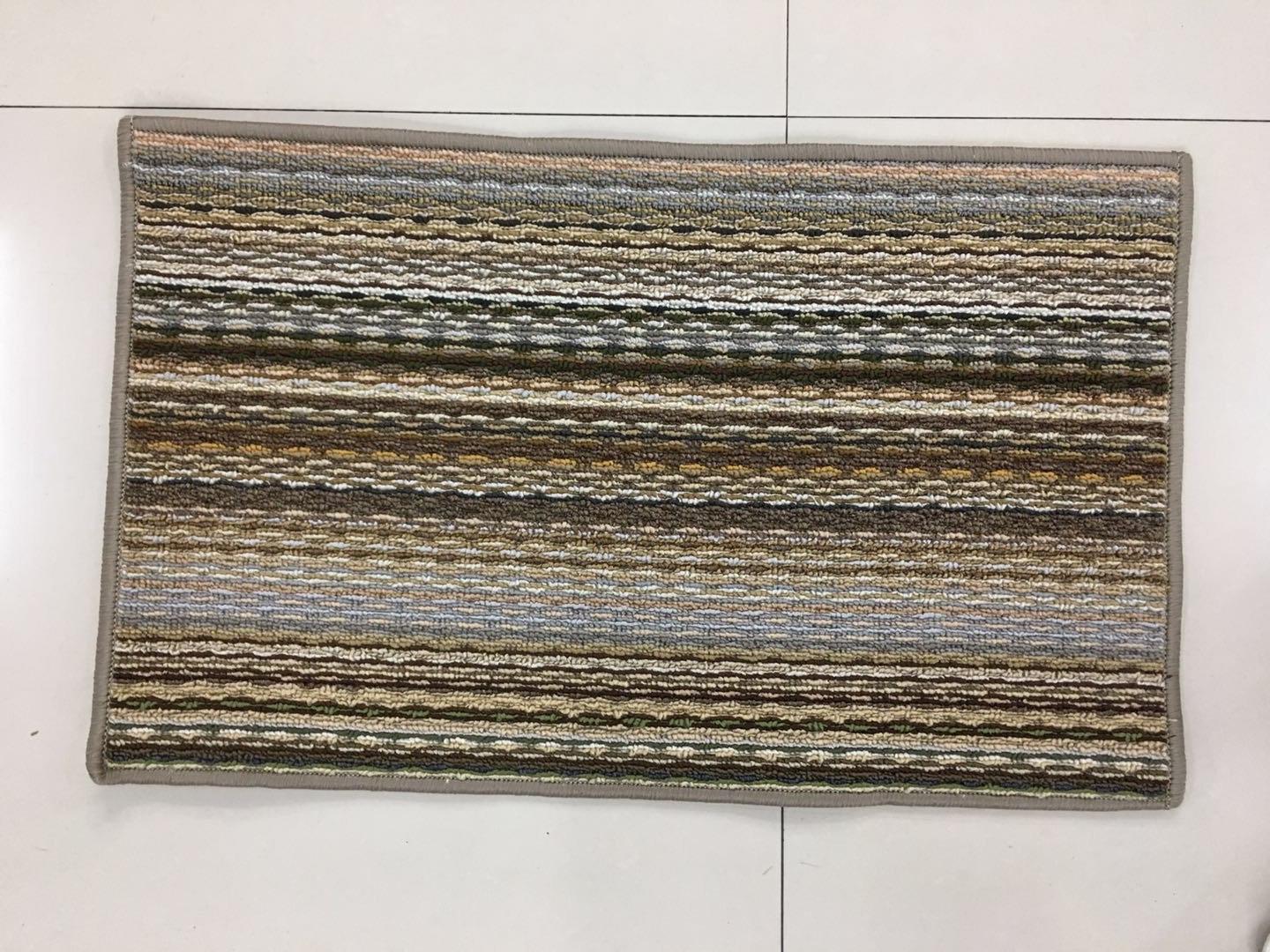 Rainbow floor mat, entrance colored anti-slip foot mat, polypropylene mat, door mat, home mat, rainbow polypropylene mat Specification drawing