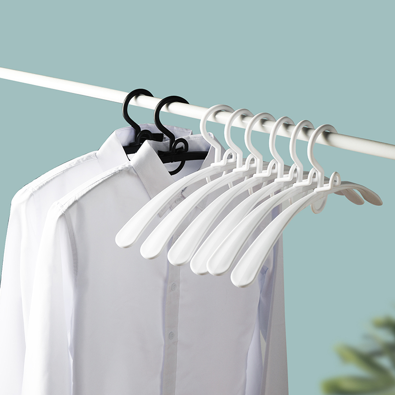 2019新款日式可连接无痕塑料衣架衣柜挂衣架家用晾晒衣架衣撑子细节图