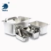 1/2 10cm high-quality metal food pot, European-style stainless steel buffet food storage capacity details Picture