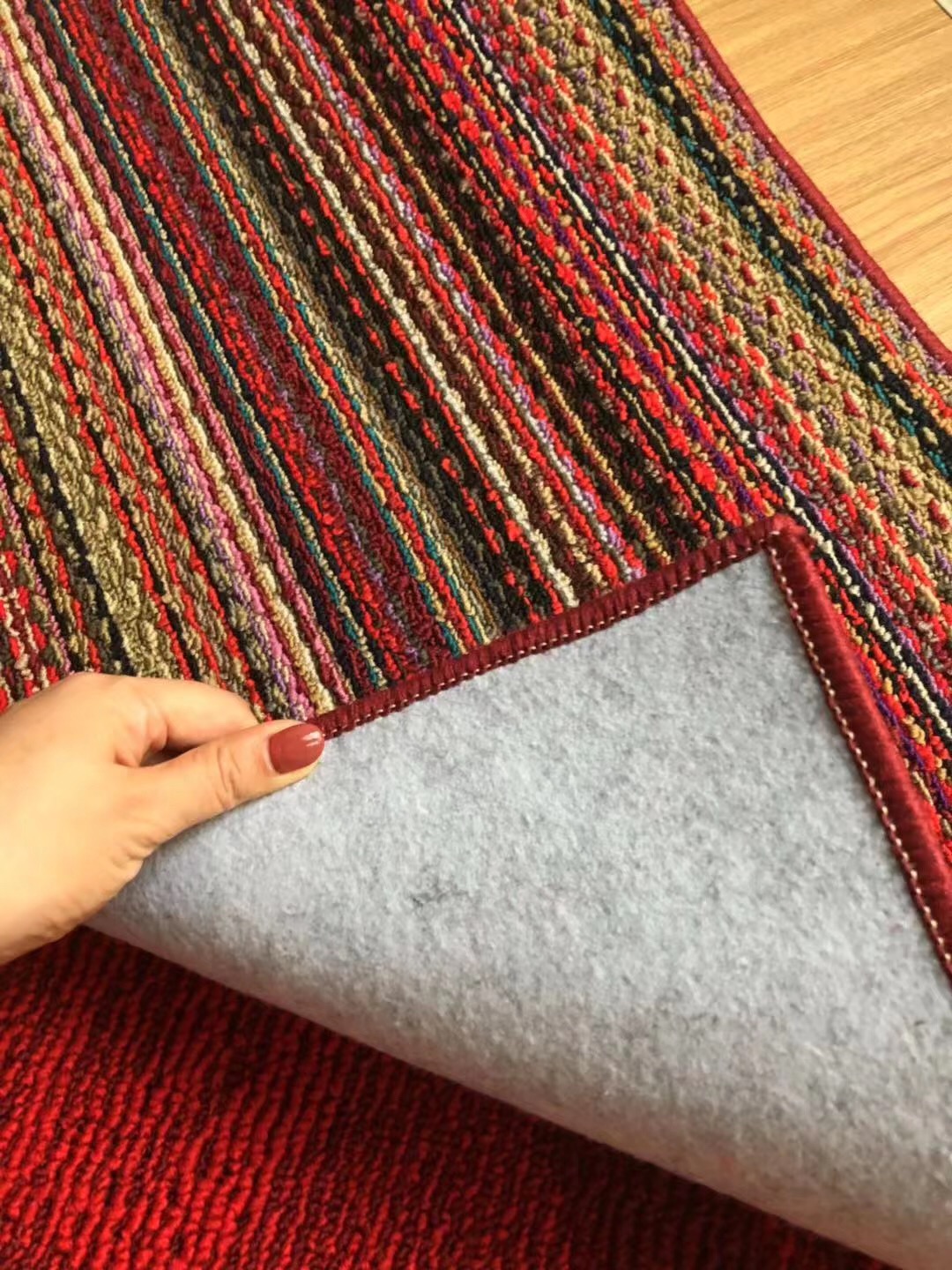 Rainbow floor mat, entrance colored anti-slip foot mat, polypropylene mat, door mat, home mat, rainbow polypropylene mat details Picture
