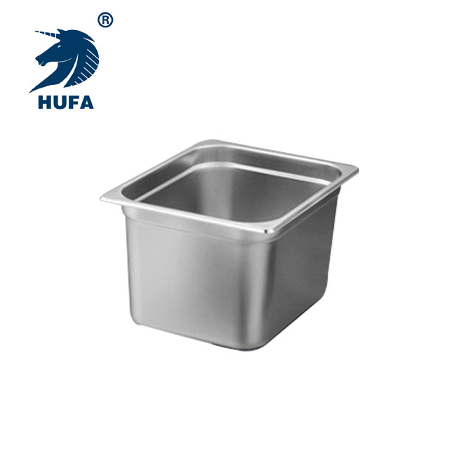 Customized 2/3 15CM deep stainless steel Gn pot for self-service food storage in European-style restaurants and hotels