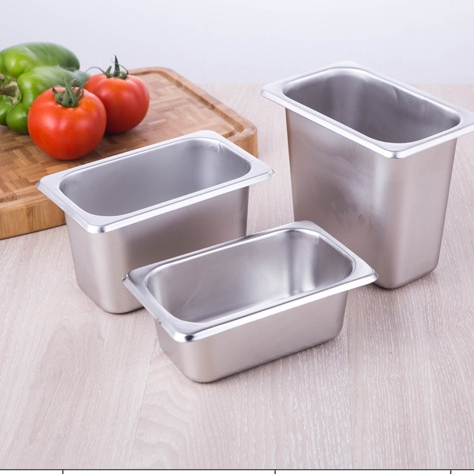1/9 10cm high-quality stainless steel food containers for hotel equipment details Picture