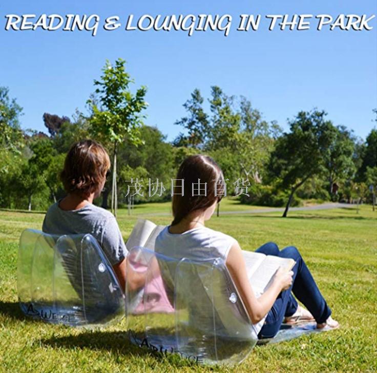 Inflatable lazy sofa, inflatable float beach lounge chair, outdoor sports foldable lounge chair, factory customization Application Scenario