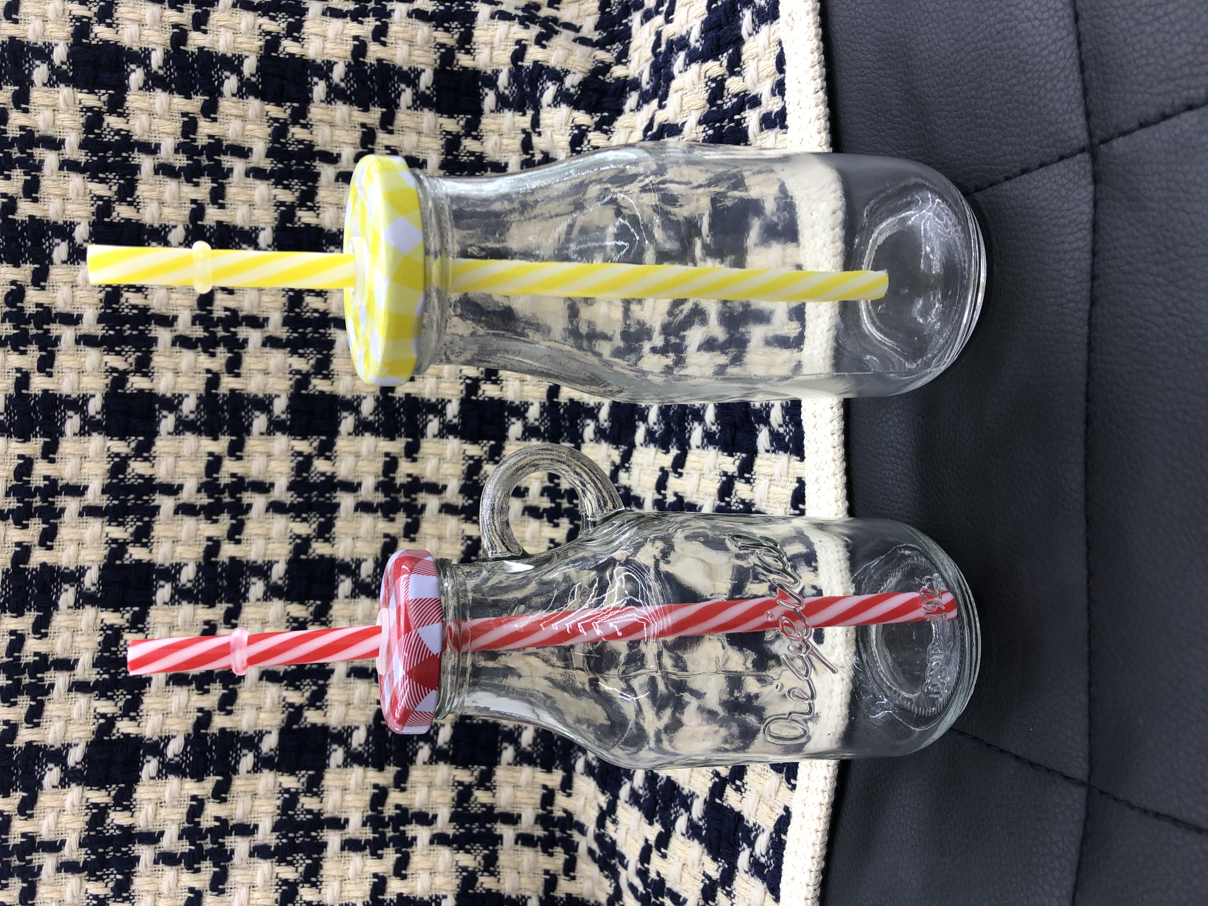 刻度牛奶杯饮料杯星巴克咖啡杯冷饮杯冰淇淋杯吸管玻璃杯