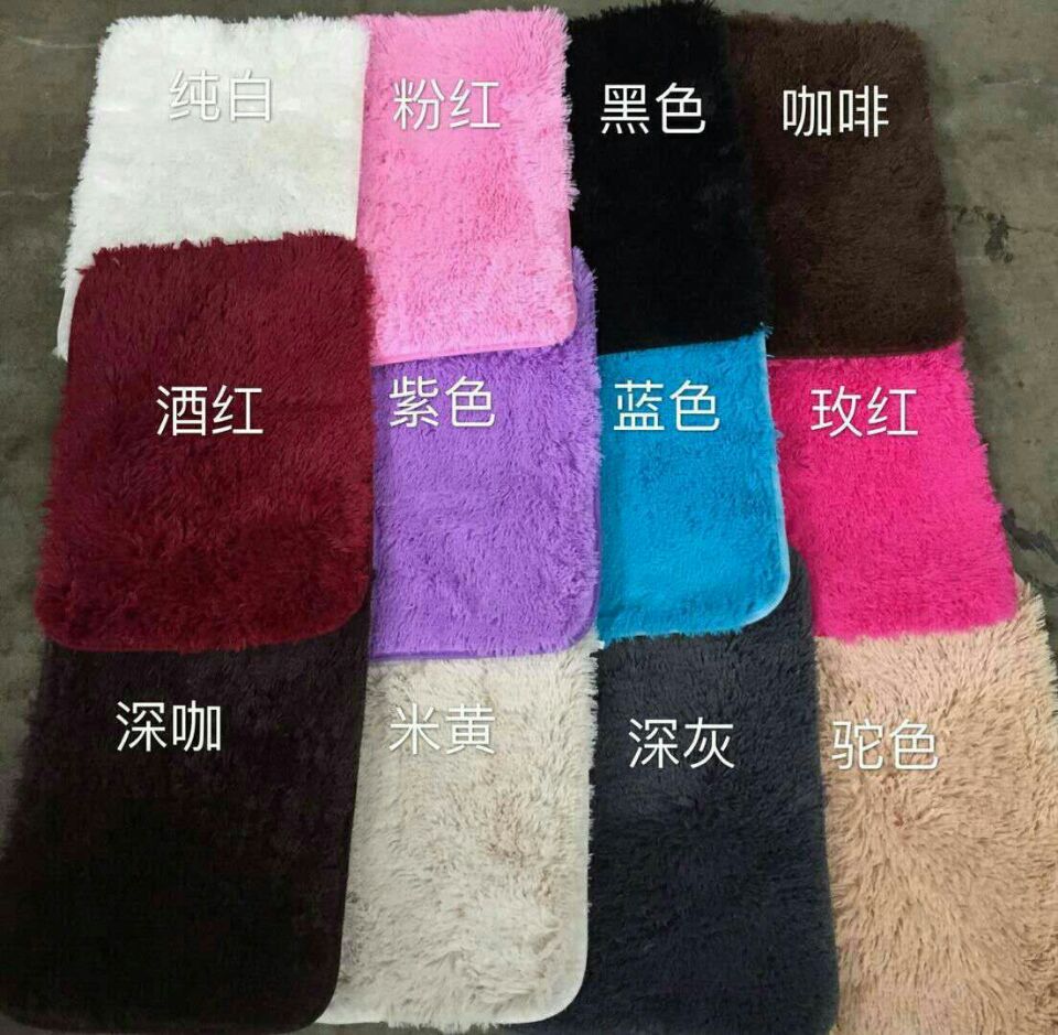 Hongyuan Carpet's fashionable home plush floor mat is a comfortable carpet Specification image