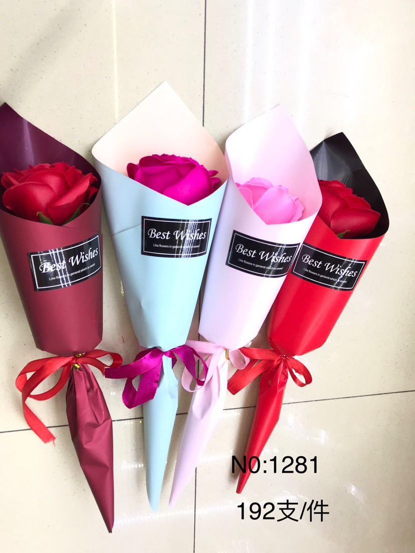 NO:1281 单只单层纸香皂花厂家直销图