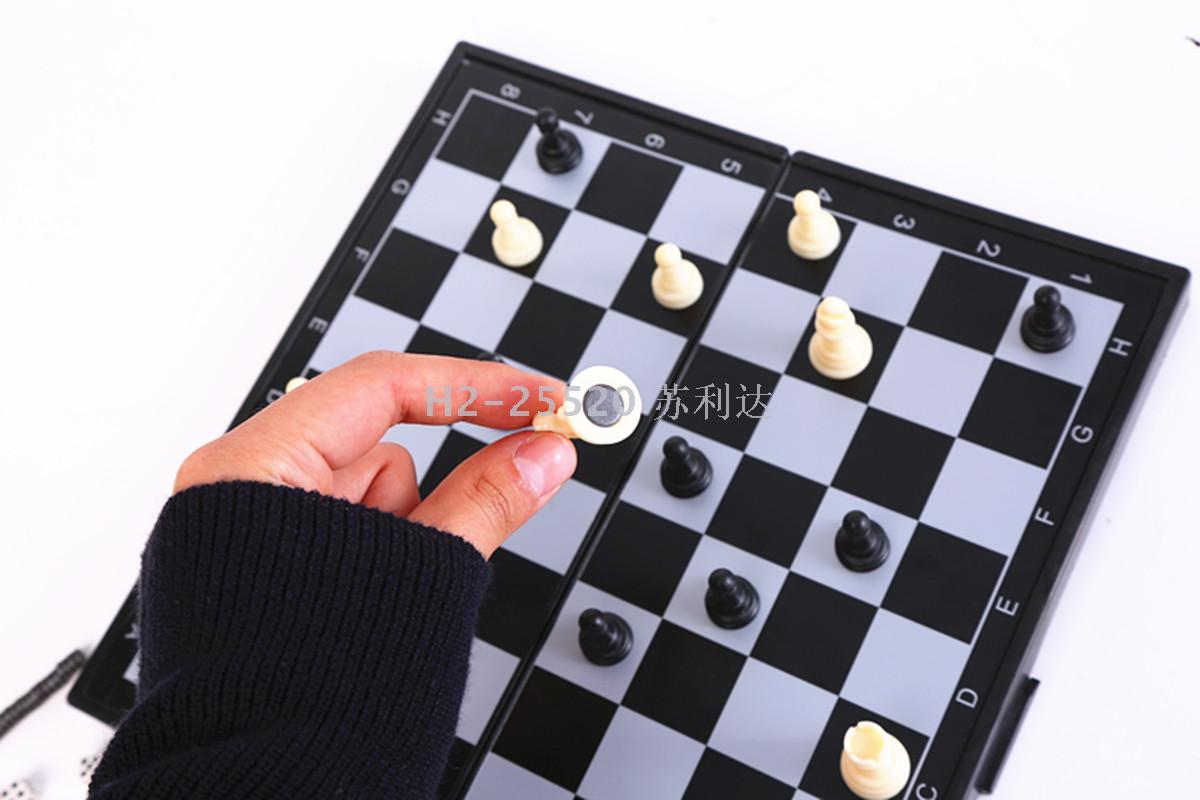2029 blanco y negro ajedrez magnético tablero plegable puzzle juegos de juguete 1818 3270 Specification image