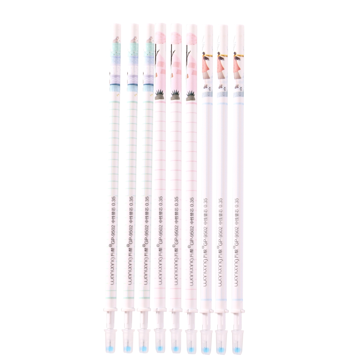 Wholesale Wanbang GP-9502 gel pen refilling, gel pen refilling replacement, 0.35mm full needle tube office supplies direct sales Item Picture