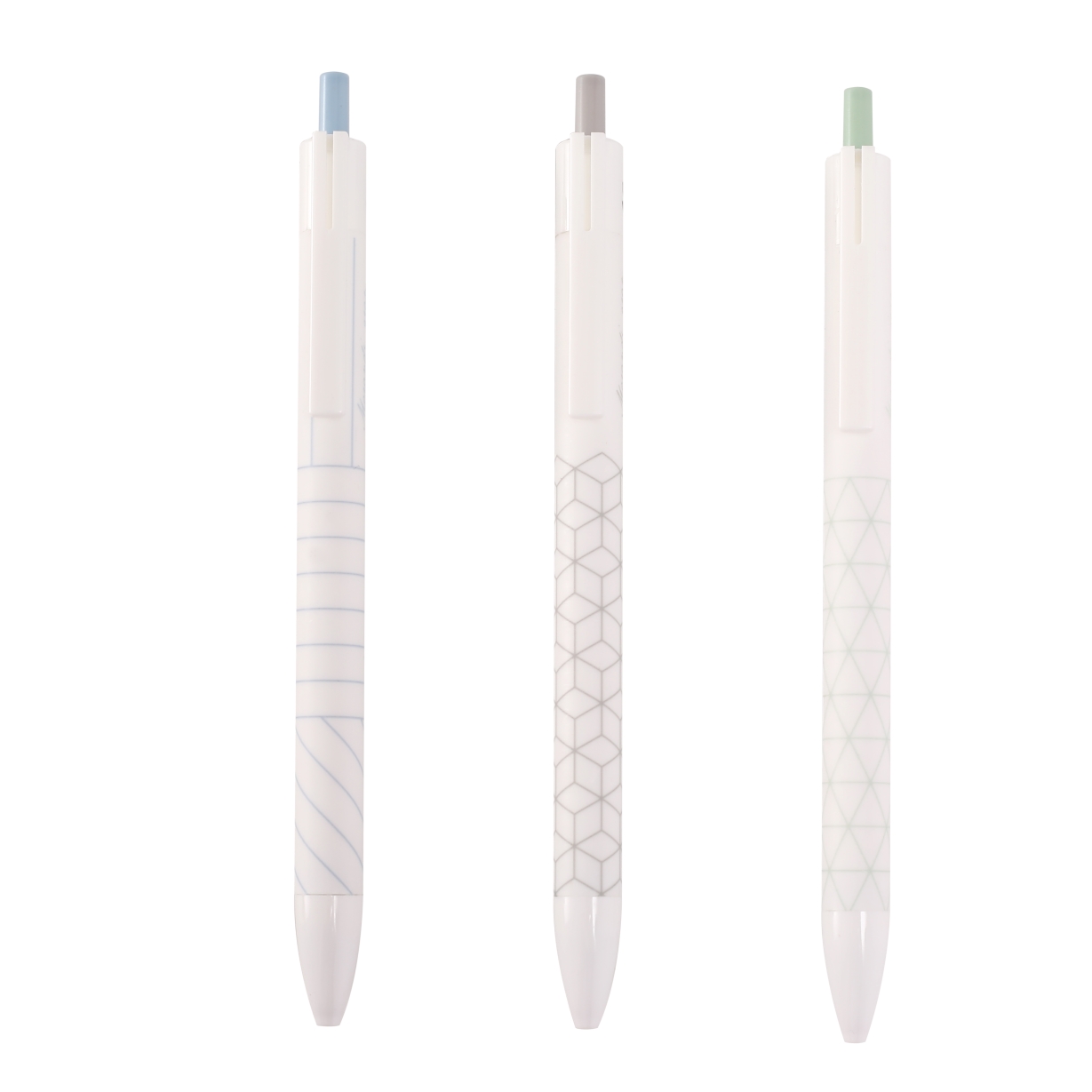 Wanbang Youpin GP-3806 Full Needle Tube Double Dot Press Gel Pen, 2-piece set, 0.5mm, simple style, easy to write Item Picture