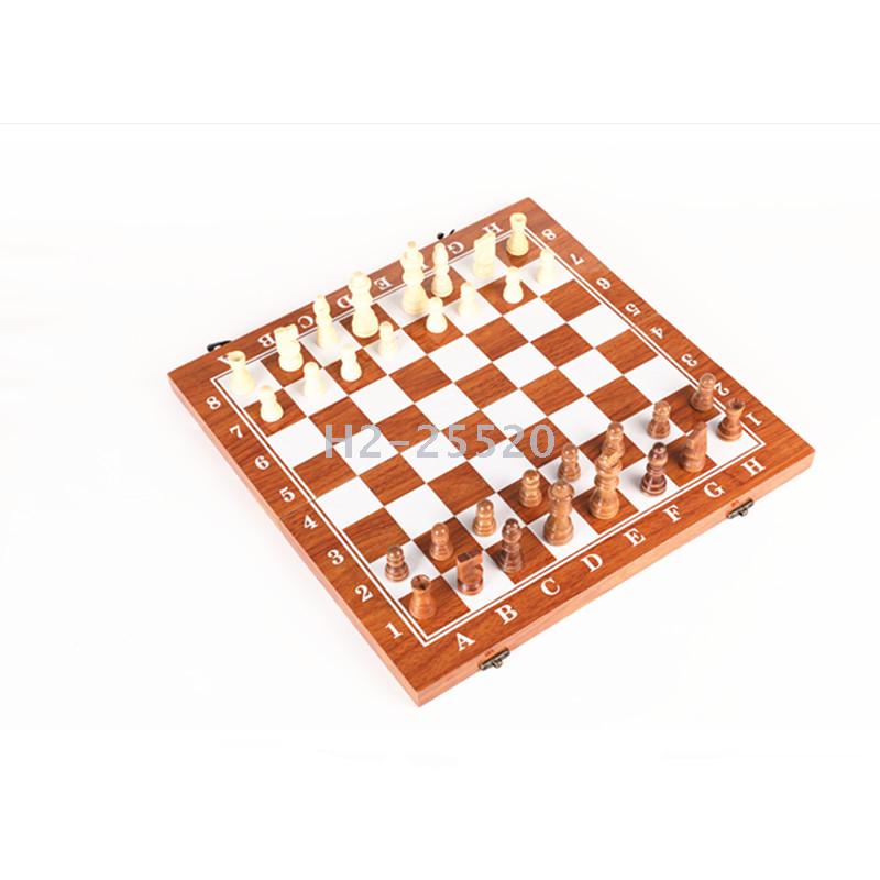 Ajedrez plegable de madera con piezas 1826 1827 1828 Specification image