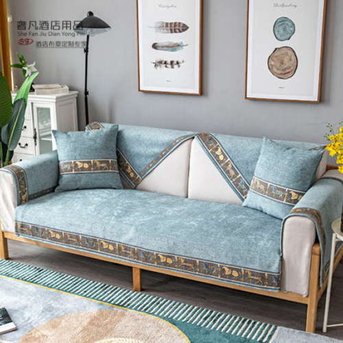 Chinese-style all-season universal anti-slip sofa cushions, modern all-inclusive universal fabric sofa cover cushions, sofa cover fabric Specification image