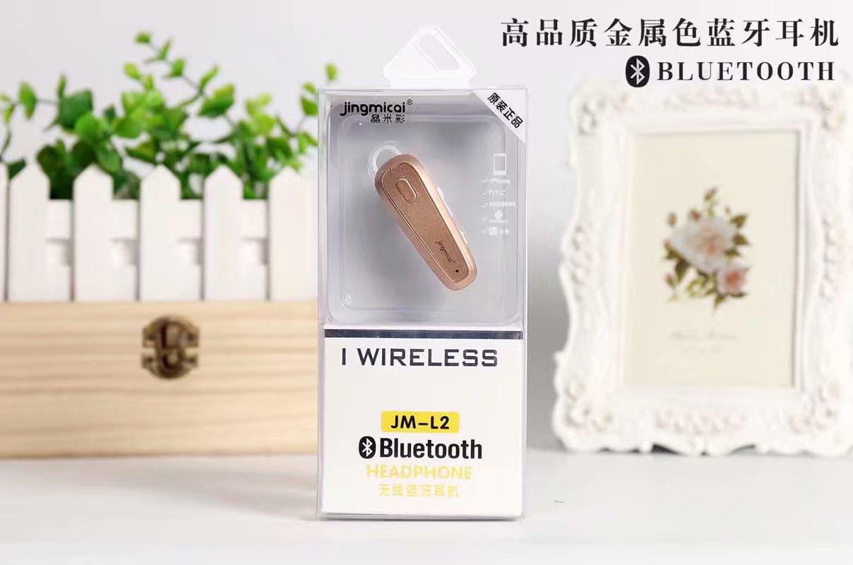 The new jm-L2 wireless Bluetooth Headset Dazzling Voice wire control headset Overhang music gaming color headset Application Scenario