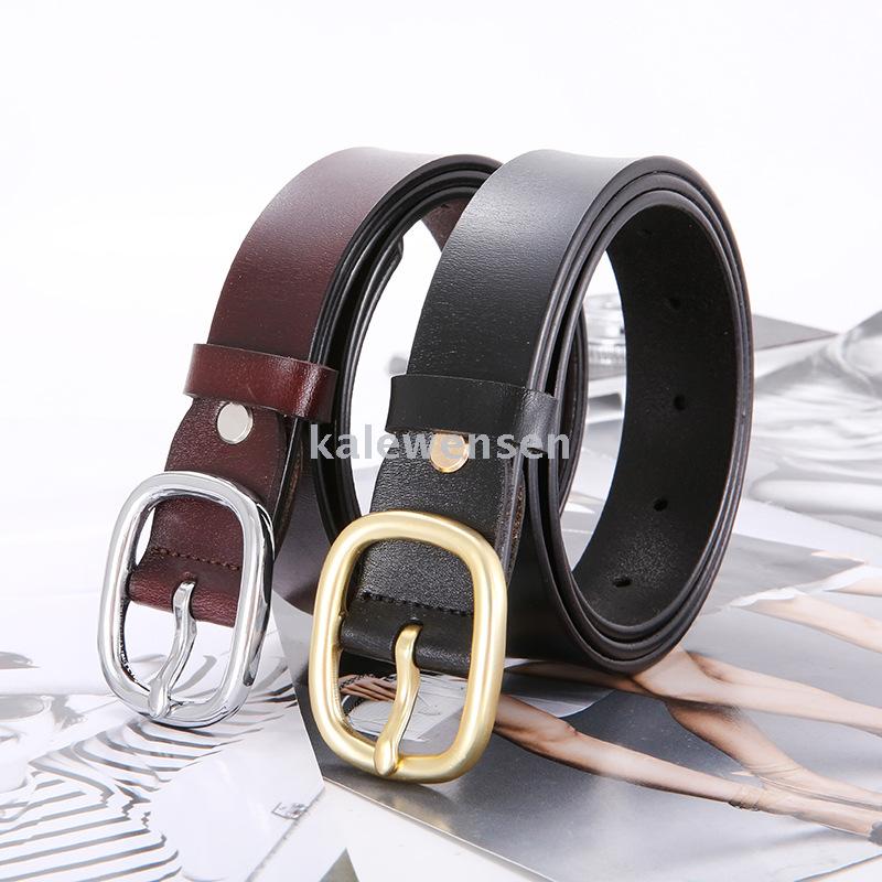 卡乐文森 皮带女士真皮时尚韩版潮腰带女裤带个性百搭青年裤带女