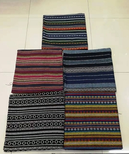 Retro coarse cloth ethnic style striped jacquard cushion backrest cover Specification image