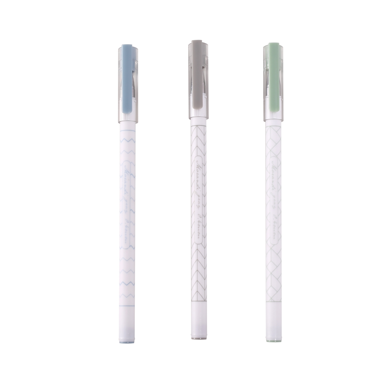 Wanbang Youpin GP-3807 full-needle Ballpoint pen, 2 pieces, 0.4mm, simple style, easy to write and cap Item Picture