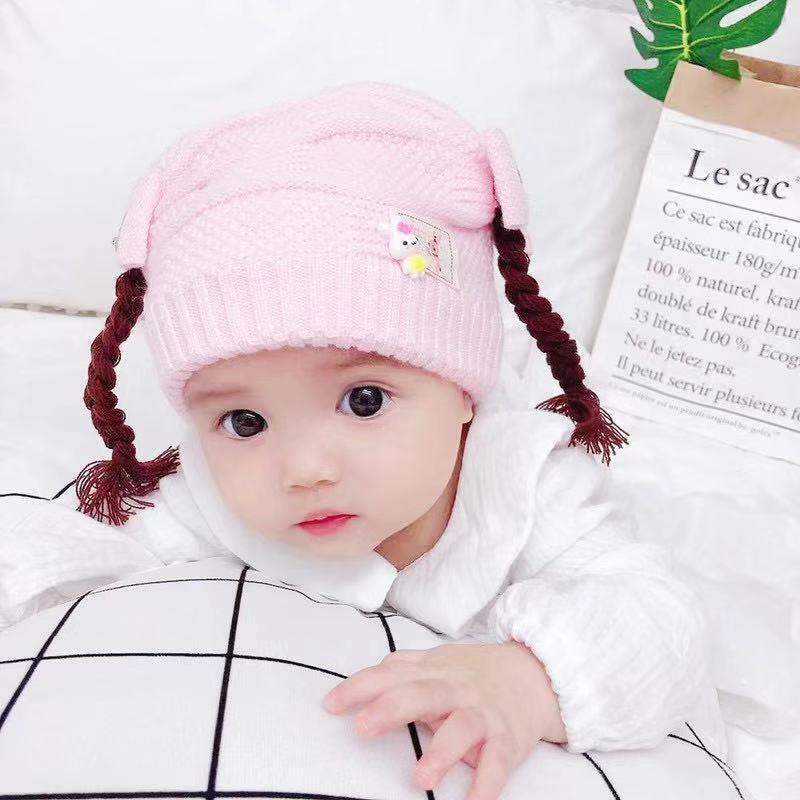 Baby Hat Fall/Winter Children's Wool Warm Hat Baby Hat 0-3-6-12 Months Baby Hat details Picture