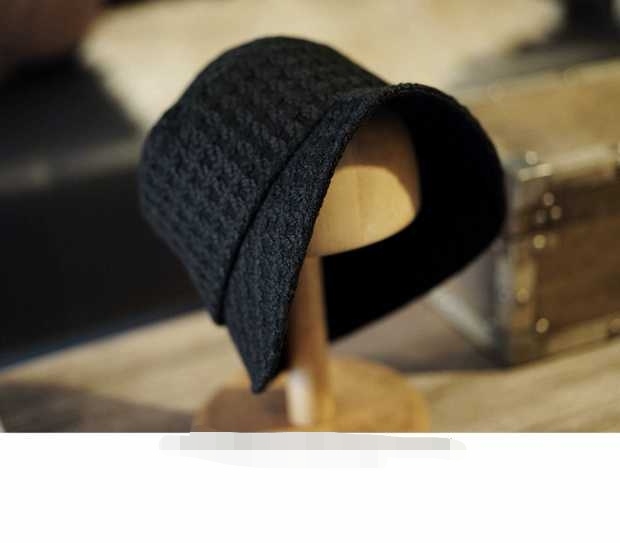 Autumn/Winter 19 Xiaoxiang Simple Style Irregular Brim Short Rim Small Pot Hat Specification drawing