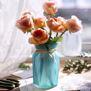花瓶玻璃欧式透明插花客厅水培富贵竹大小号水养绿萝北欧干花摆件