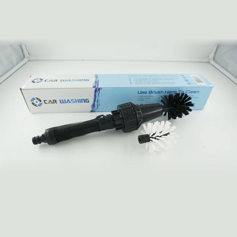 TS Water driven rotating spray Brush handheld cleaning car cleaning pet home Brush TV products