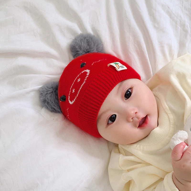 New Baby Hat Spring And Autumn Thin New Baby Tire Hat Cotton Cartoon Tide Hat Warm And Cute Item Picture