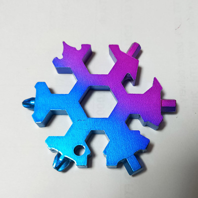 TS 6-head / 8-head Snowflake wrench multifunctional gadgets 19 functions outdoor home multifunctional tools