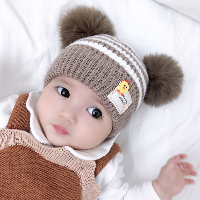 New Baby Hat Spring And Autumn Thin New Baby Tire Hat Cotton Cartoon Tide Hat Warm Cute Ear Protection
