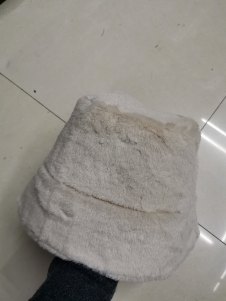 Winter 19 New Japanese And Korean Rabbit Hair Plush Straight Tube Warm Basin Hat Can Be Folded details Picture