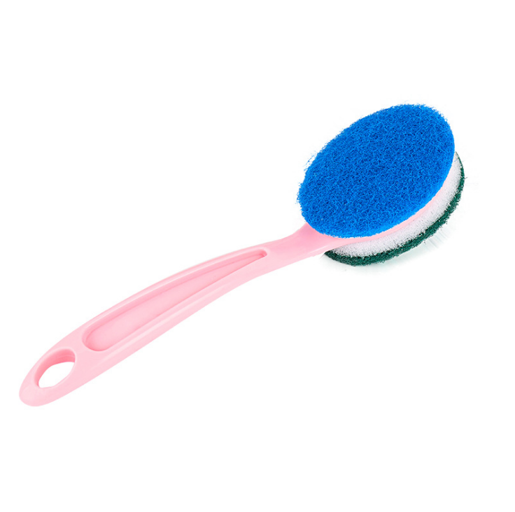 Wholesale of cleaning brushes, long-handled household cleaning brush wholesale manufacturer, kitchen brush, pot and dish washing sponge cleaning brush wholesale Specification image