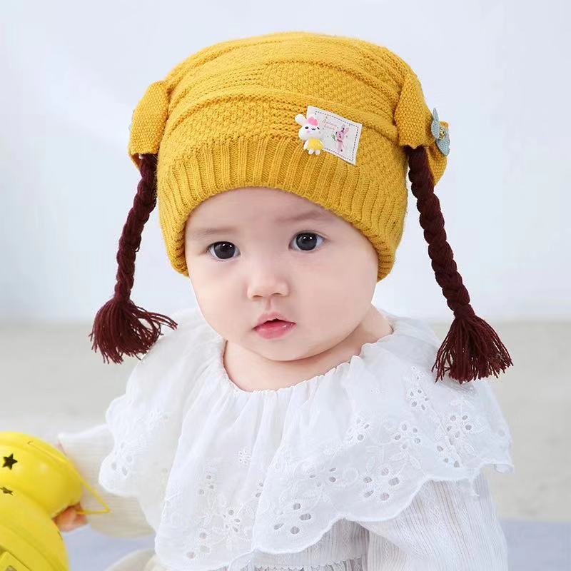 Baby Hat Fall/Winter Children's Wool Warm Hat Baby Hat 0-3-6-12 Months Baby Hat Item Picture