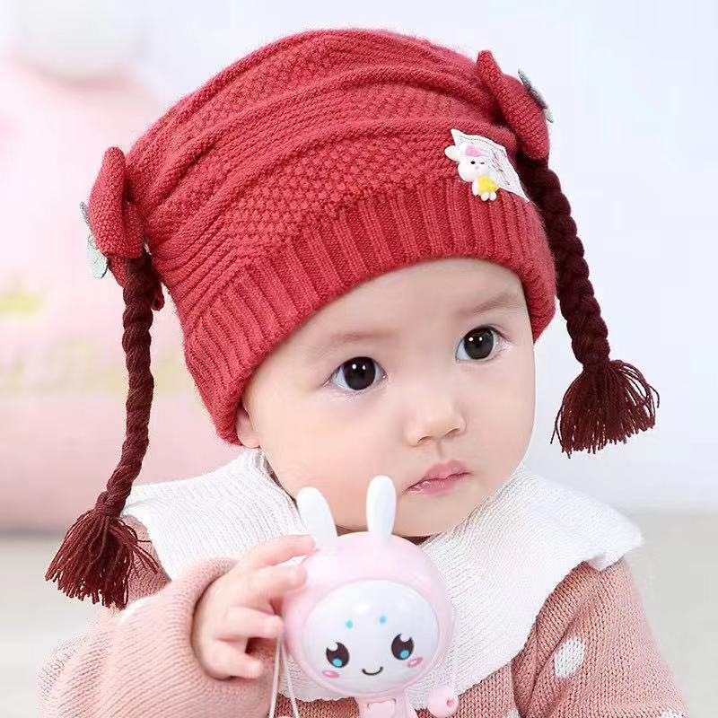 Baby Hat Fall/Winter Children's Wool Warm Hat Baby Hat 0-3-6-12 Months Baby Hat