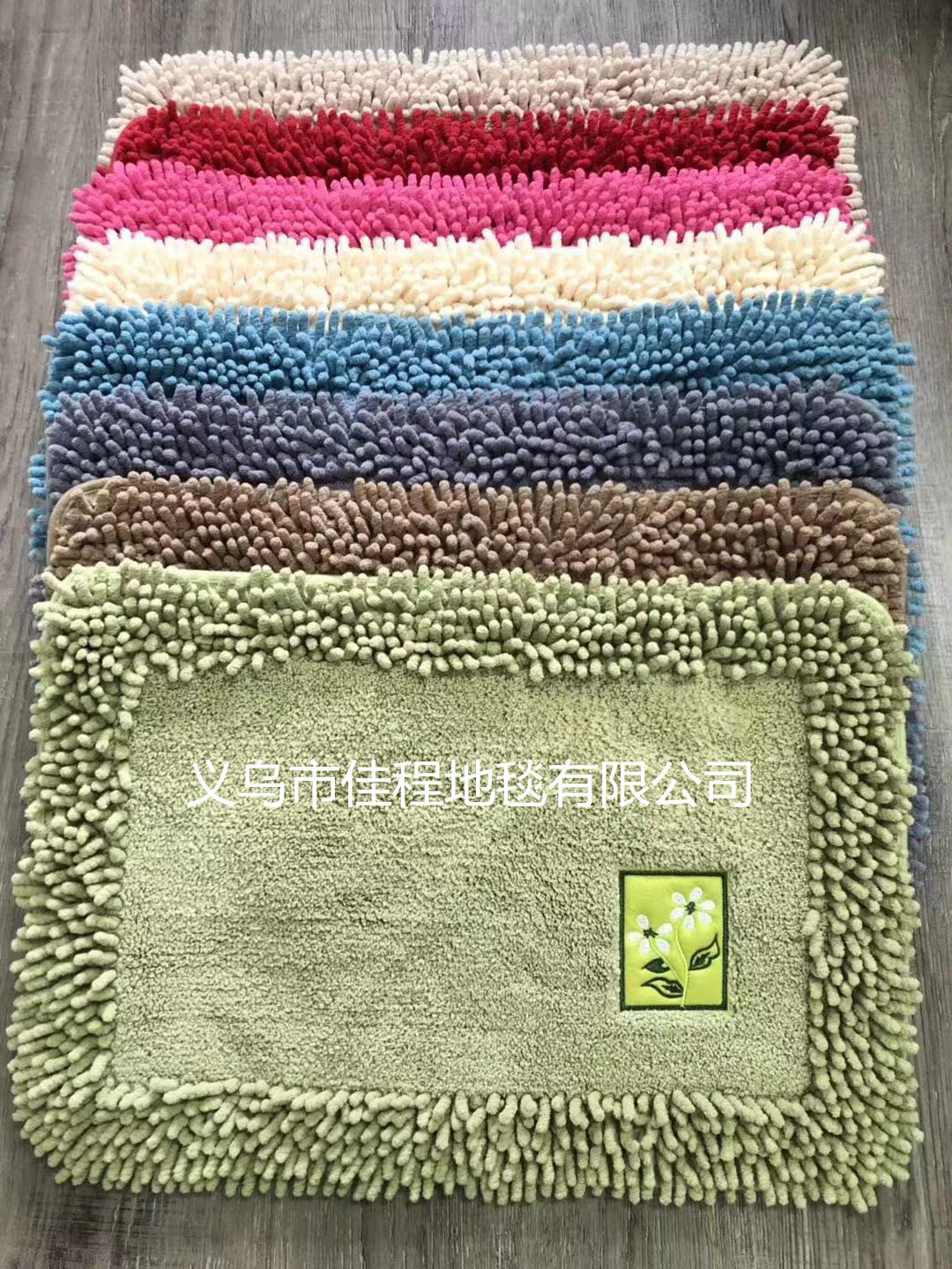 New square-shaped bottom cashmere floor mat, super fiber polyester foot mat, water-absorbing anti-slip door mat, high bottom cashmere floor mat Specification drawing