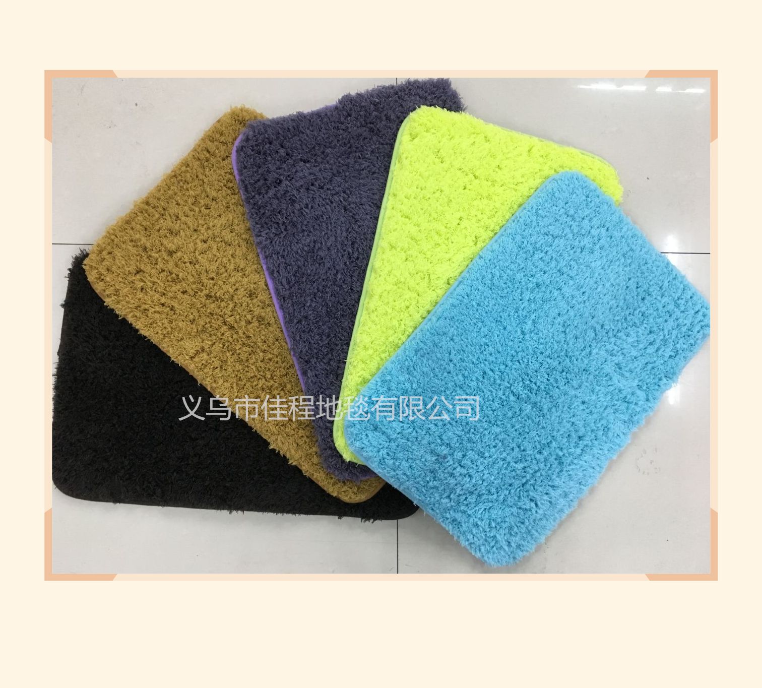 0.7cm thick Arctic fleece floor mat carpet, Arctic fleece absorbent anti-slip mat bed mat, foot mat, floor mat carpet, 40*60cm full figure
